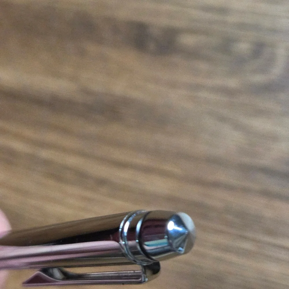 Cross Ballpoint Pen Chrome Silver Tone SEI Logo Twist Slimline Classic